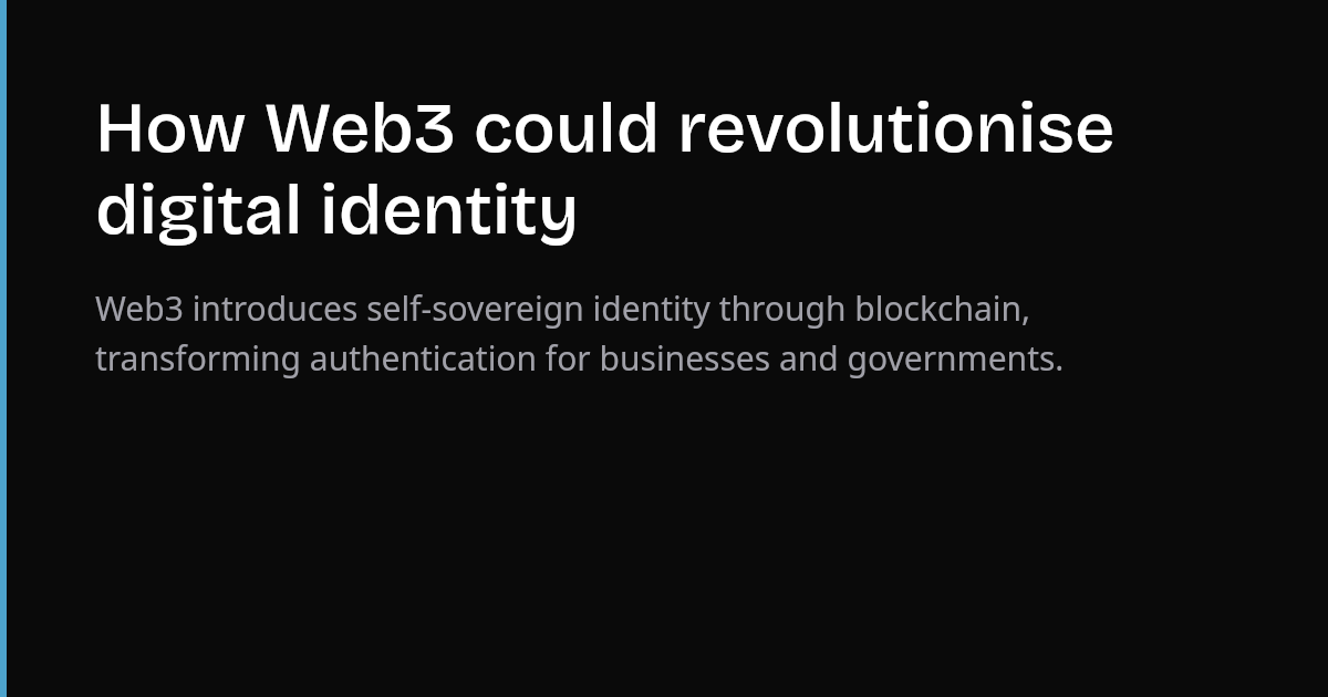 How Web3 could revolutionise digital identity | Pattern